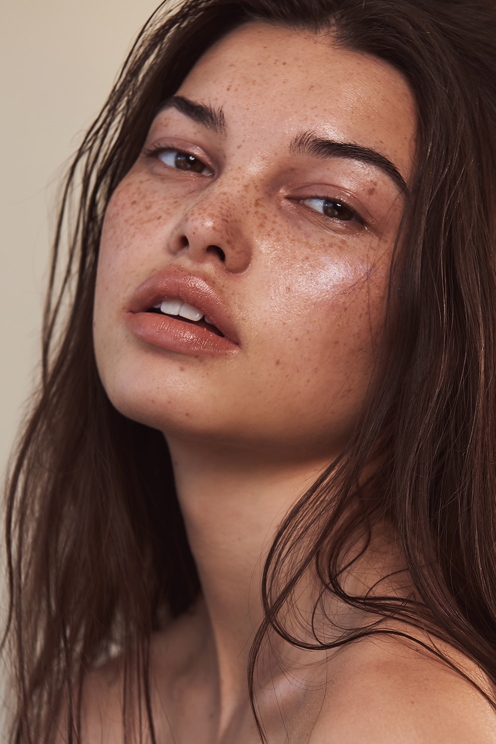 Bri, freedom session, warm natural light, freckles